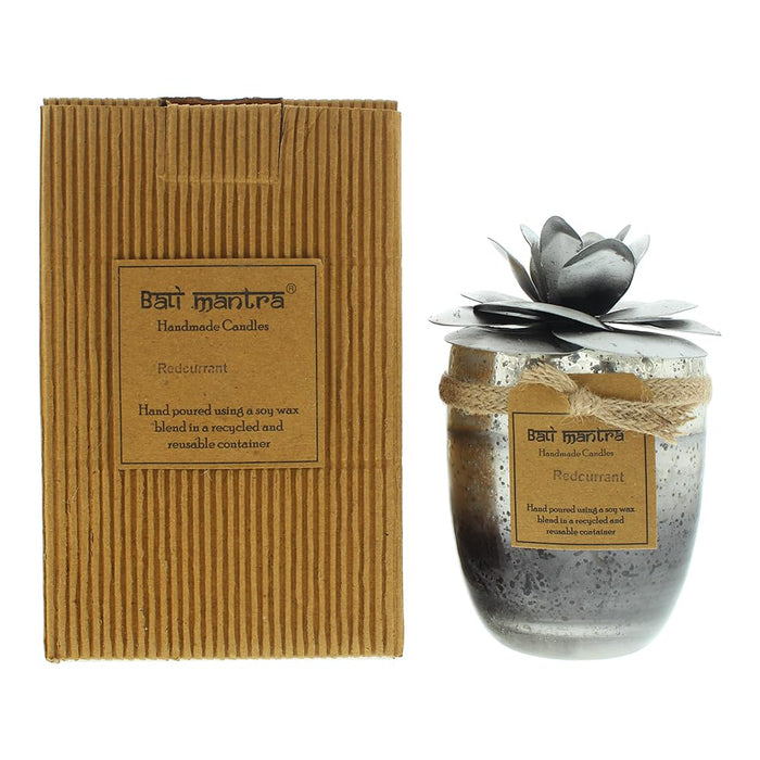 Bali Mantra Camellia Glass Silver Candle 500g - Redcurrant - Candle at MyPerfumeShop by Bali Mantra