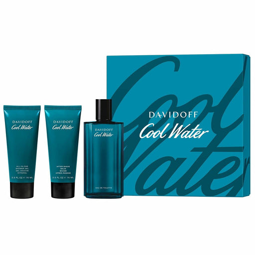 Cool Water 125ml + 75ml Shower Gel + 75ml Aftershave Balm - Eau de Toilette at MyPerfumeShop by Davidoff