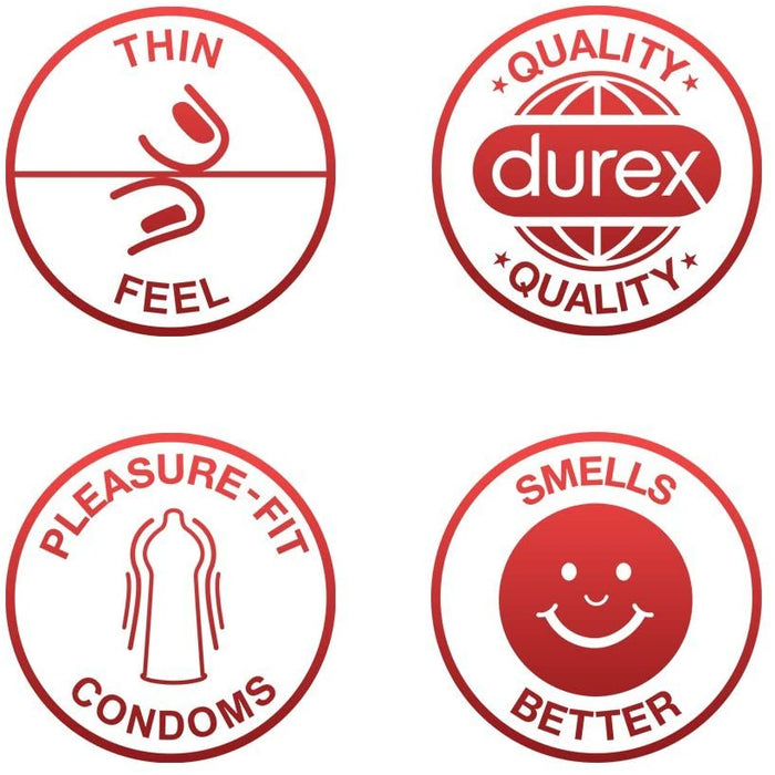 Durex Thin Feel Condoms Pack of 12 - Personal Care at MyPerfumeShop by Durex