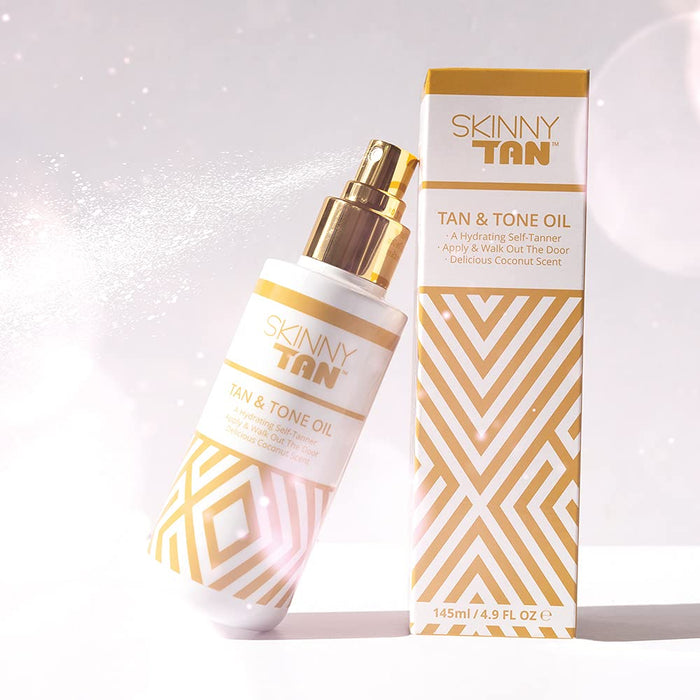 Skinny Tan Tan & Tone Self Tanning Oil Dark 145ml - Body at MyPerfumeShop by Skinny Tan