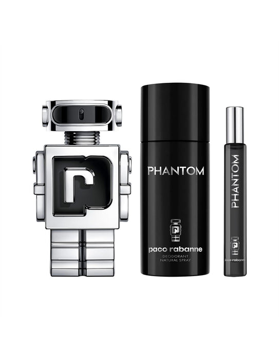 Paco Rabanne Phantom 100ml EDT+150ml Deodorant Spray+Mini10ml - Eau de Toilette at MyPerfumeShop by Paco Rabanne