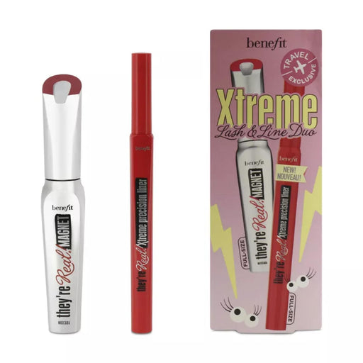 Benefit They're Real Gift Set 0.35ml Xtreme Precision Black Eyeliner + 8.5g Magnet Mascara N65 Black - Cosmetics at MyPerfumeShop by Benefit