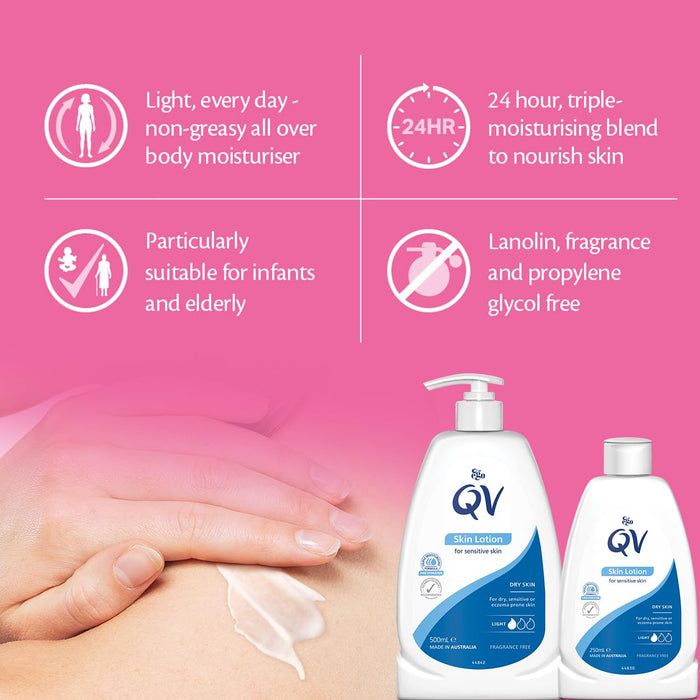 QV Skin Lotion Pump 500ml - Pharmacy Healthcare Medicine at MyPerfumeShop by QV