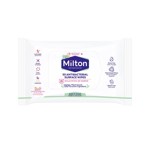 Milton Anti-Bacterial Surface Wipes x 30 - Sterilisation at MyPerfumeShop by Milton