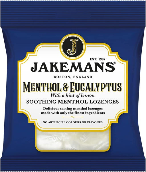 Jakemans Menthol & Eucalyptus Soothing Menthol Lozenges - 73g - Cough &Colds at MyPerfumeShop by Cauldon Ceramics