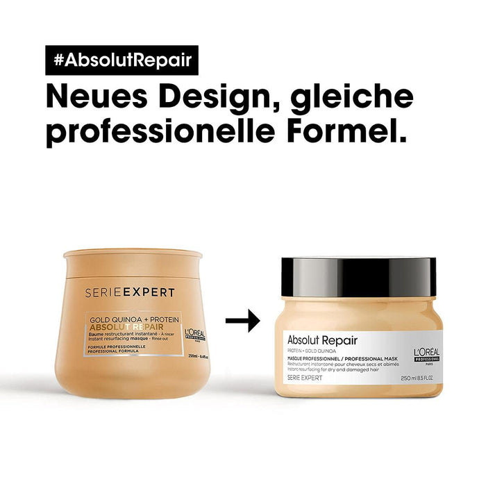 L'Orï¿½al Professionnel Serie Expert Gold Quinoa + Protein Absolut Repair Mask 250ml - Haircare at MyPerfumeShop by L'Oréal Professionnel