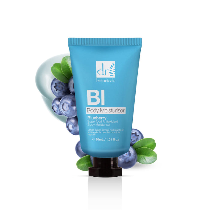 Dr Botanicals BI Blueberry Superfood Antioxidant Body Moisturiser 30ml - Body Moisturisers at MyPerfumeShop by Dr. Botanicals