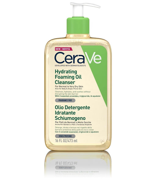 CeraVe Hydrating Foaming Oil Cleanser 473ml - Facial Cleansers at MyPerfumeShop by CeraVe