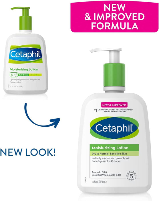 Cetaphil Moisturising Lotion - 473ml - Hand & Body Lotion at MyPerfumeShop by Cetaphil