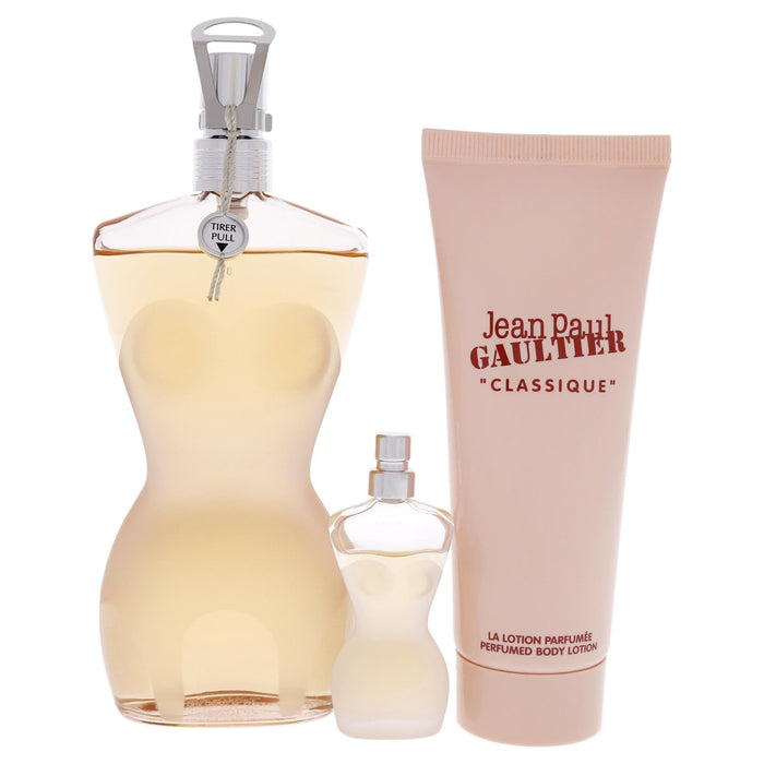 Jean Paul Gaultier Classique Gift Set 100ml EDT + 75ml Body Lotion + 6ml EDT - Eau De Toilette at MyPerfumeShop by Jean Paul Gaultier