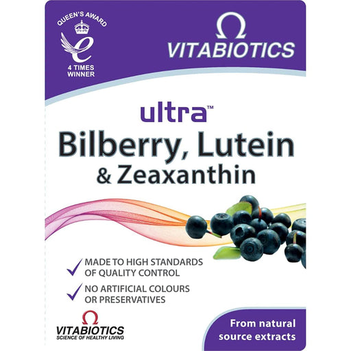 Vitabiotics Ultra Bilberry Lutein & Zeaxanthin  x 30 - Immune Support at MyPerfumeShop by Vitabiotics Ultra