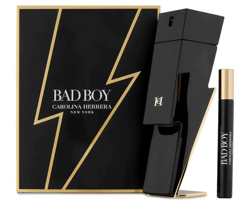 Carolina Herrera Bad Boy Cobalt Gift Set 100ml EDP + 100ml Shower Gel + 10ml EDP - Fragrance at MyPerfumeShop by Carolina Herrera