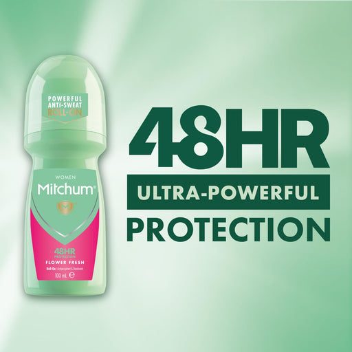 Mitchum Flower Fresh Roll-On Deodorant 100ml - Bath & Body at MyPerfumeShop by Mitchum