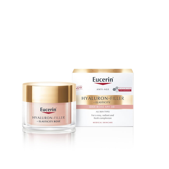 Eucerin Hyaluron Filler + Elasticity Rose Day Cream SPF30 50ml - Face Moisturisers at MyPerfumeShop by Eucerin