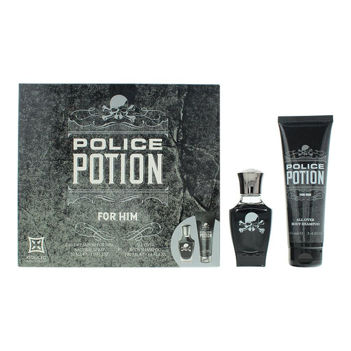 Police Potion For Him 2 Piece Gift Set: Eau De Parfum 30ml - Shower Gel 100ml - Sets at MyPerfumeShop by Police