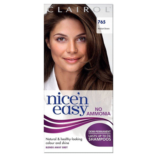 Nice & Easy Lasting Colour Non Permanent 765 Medium Brown - Colourants at MyPerfumeShop by Clairol