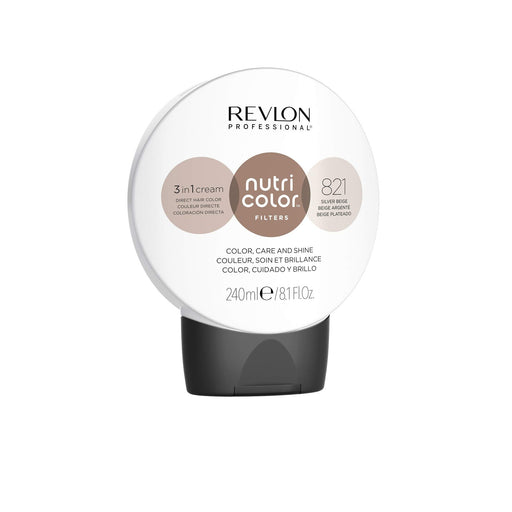 Revlon Nutri Color Filters 3 in 1 Cream Hair Colourant 240ml - 821 Silver Beige - Semi-Permanent Colour at MyPerfumeShop by Revlon