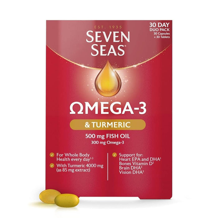 Seven Seas Omega-3 & Turmeric With Vitamin D Day Duo Pack 2x30 - Joint Care at MyPerfumeShop by Seven Seas