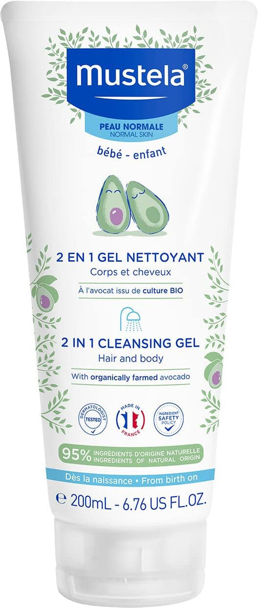 Mustela Bébé-Enfant 2 in 1 Cleansing Gel 200ml - Normal Skin - Bath & Body at MyPerfumeShop by Mustela