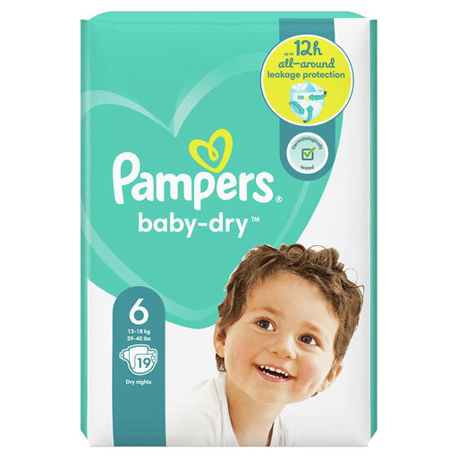 Pampers Baby Dry Carry Pack Nappies Extra Large x 19 - Carry Packs at MyPerfumeShop by Pampers