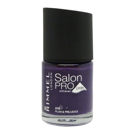 Rimmel Salon Pro Nail Polish 12ml - 610 Plum & Prejudice - Nail Care at MyPerfumeShop by Rimmel