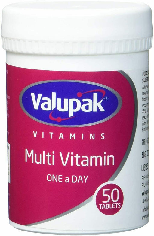 Valupak Multi-Vitamin One-A-Day 50 Tablets - Adult Multi Vits at MyPerfumeShop by Valupak