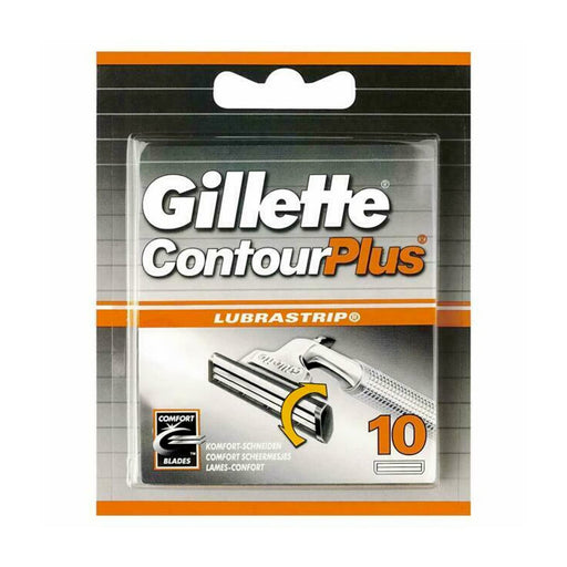 Gillette Contour Plus Men’s Razor Blades, 10 Refills - Razor Blades & Cartridges at MyPerfumeShop by Gillette