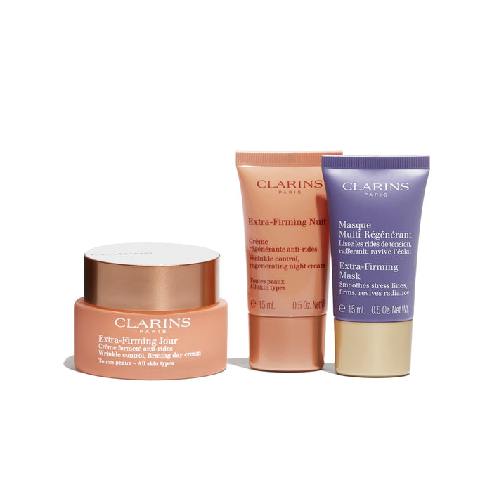 Clarins Extra-Firming 4 Piece Gift Set: Day Cream 50ml - Night  Cream 15ml - Fac - Gift Set at MyPerfumeShop by Clarins