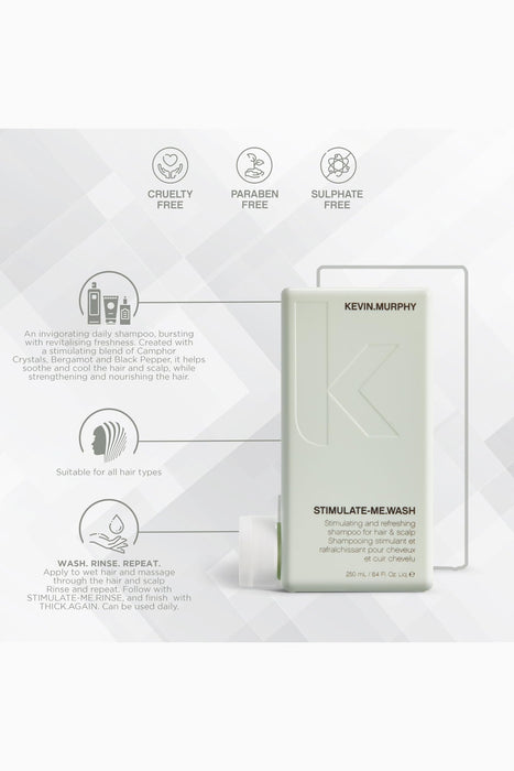 Kevin Murphy Stimulate-Me Wash Shampoo 250ml - Haircare at MyPerfumeShop by Kevin Murphy