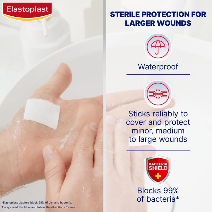 Elastoplast Waterproof XL Dressing 6x7cm x 5 - Dressings at MyPerfumeShop by Elastoplast