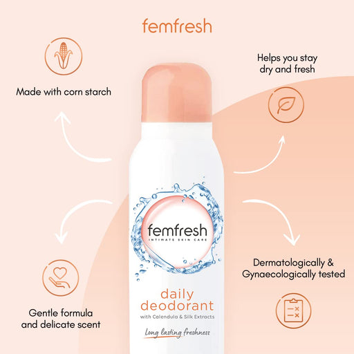 Femfresh Intimate Hygiene Spray Lightly Fragranced - 125ml - Feminine Hygiene at MyPerfumeShop by Femfresh