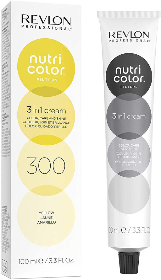 Revlon Nutri Color Filters 300 Yellow 3 In 1 Hair Colour 100ml - Permanent Colour at MyPerfumeShop by Revlon