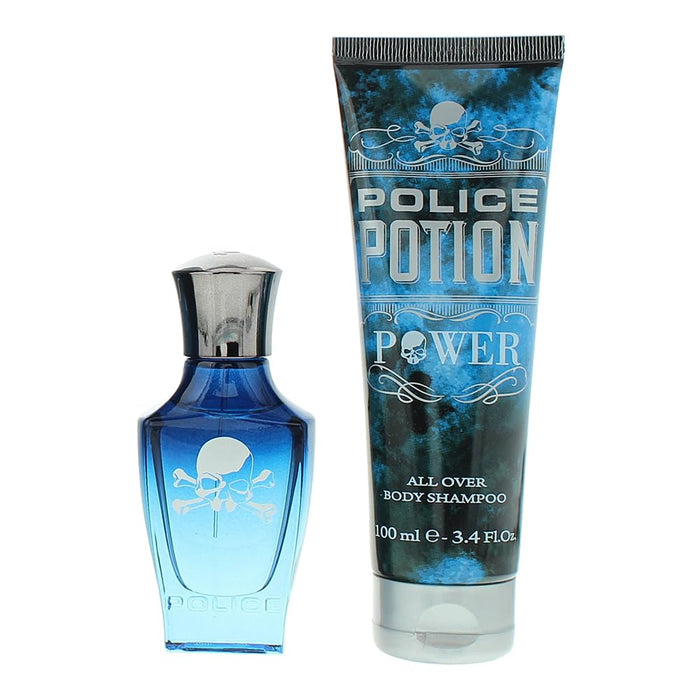 Police Potion Power 2 Piece Gift Set: Eau De Parfum 30ml - Shower Gel 100ml - Eau de Perfume at MyPerfumeShop by Police