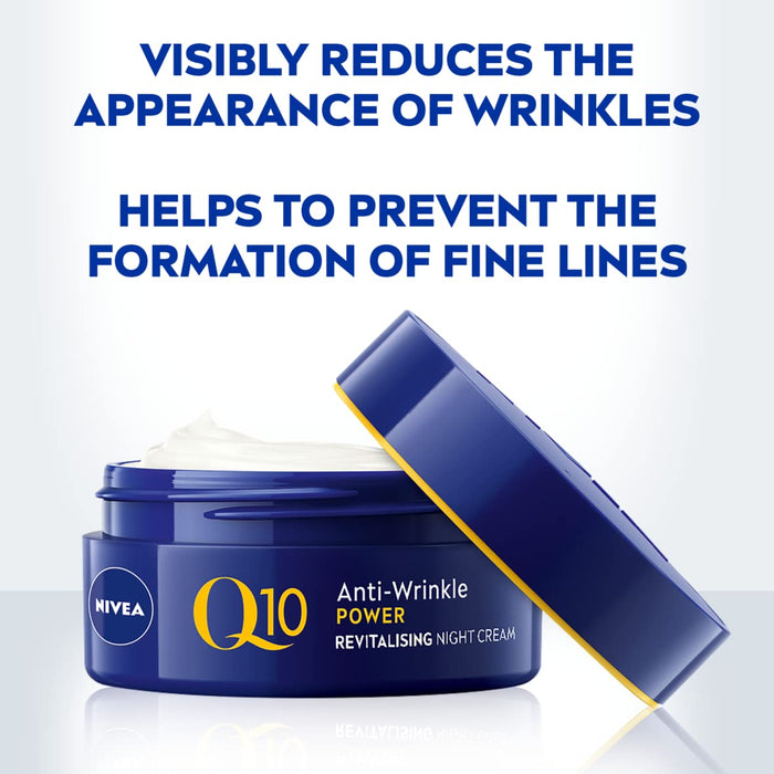 NIVEA Q10 Power Anti-Wrinkle + Firming Night Cream - 50ml - Regime Skin Care at MyPerfumeShop by Nivea