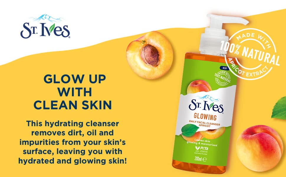 St. Ives Glowing Apricot Face Wash 200ml - Facial Cleansers at MyPerfumeShop by St. Ives