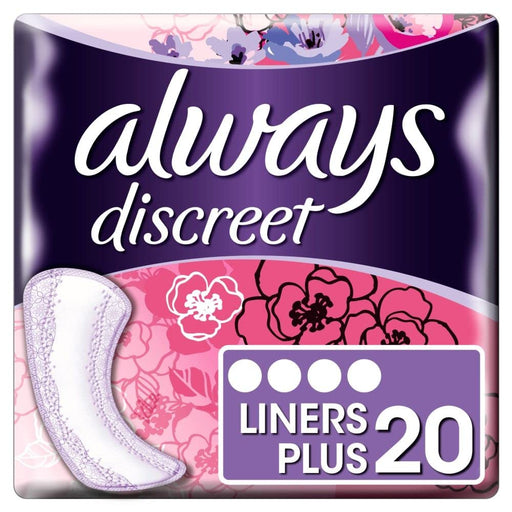 Always Discreet Liner Plus x 20 - Incontinance Pads at MyPerfumeShop by Always