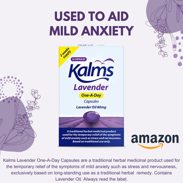 Kalms Lavender 14 Capsules - Stress Relief at MyPerfumeShop by Kalms