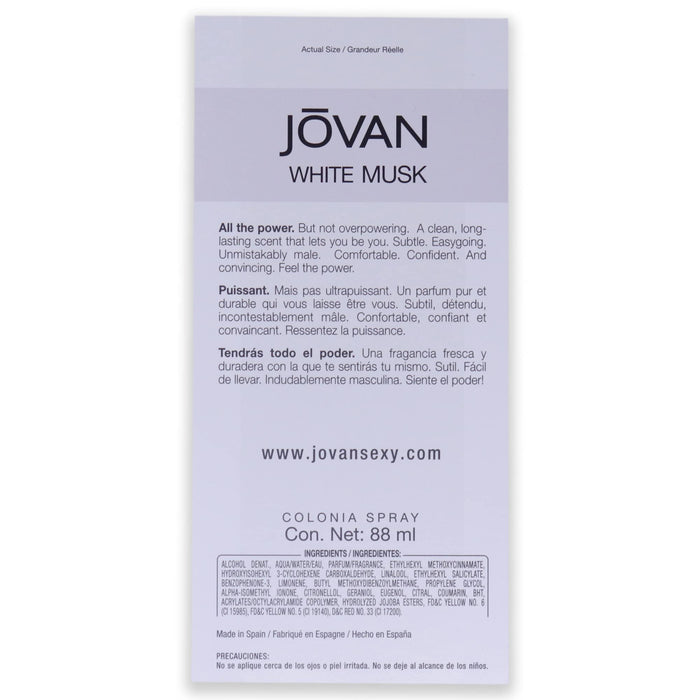 Jovan Black Muscs For Men Cologne 88ml - Eau de Cologne at MyPerfumeShop by Jovan