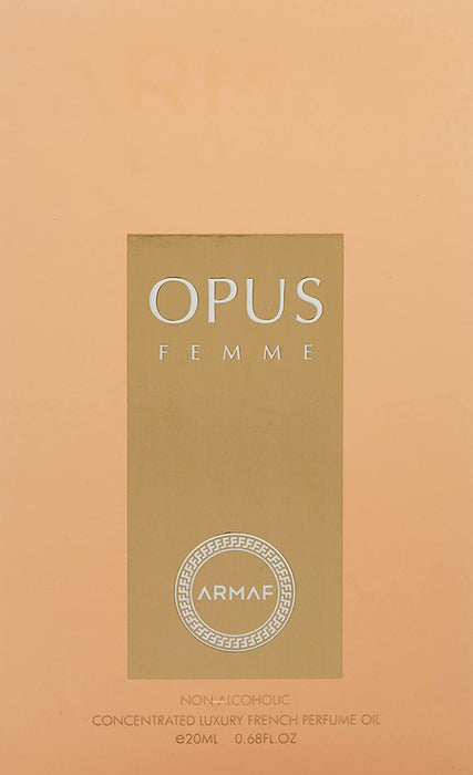 Armaf Opus Femme Non-Alcoholic Perfume Oil 20ml - Perfume & Cologne at MyPerfumeShop by Armaf