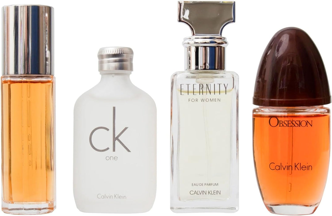 Calvin Klein Collection Gift Set 15ml Eternity EDP Spray + 15ml Obsession EDP Spray + 15ml CK One EDT Spray + 15ml Escape EDP Spray - For Her at MyPerfumeShop by Calvin Klein