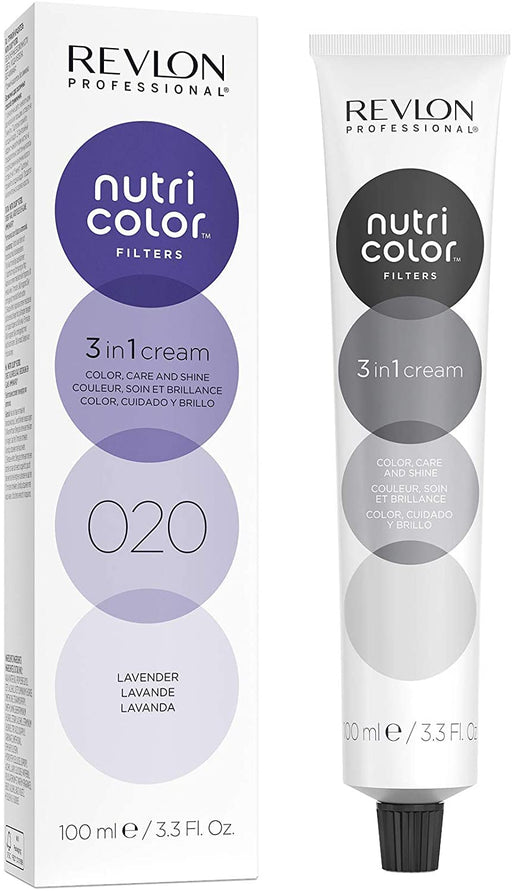 Revlon Nutri Color Filters 3 in 1 Cream Hair Colourant 100ml - 020 Lavender - Permanent Colour at MyPerfumeShop by Revlon