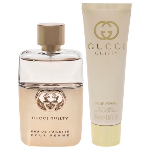 Gucci Guilty Pour Femme Gift Set 50ml EDP + 50ml Body Lotion - For Her at MyPerfumeShop by Gucci