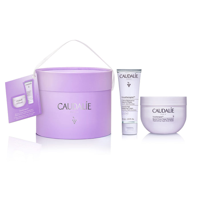 Caudalie Vinotherapist Body Moisture Duo Gift Set 250g Replenishing Vegan Body Butter + 75ml Hand & Nail Repairing Cream - Beauty at MyPerfumeShop by Caudalie