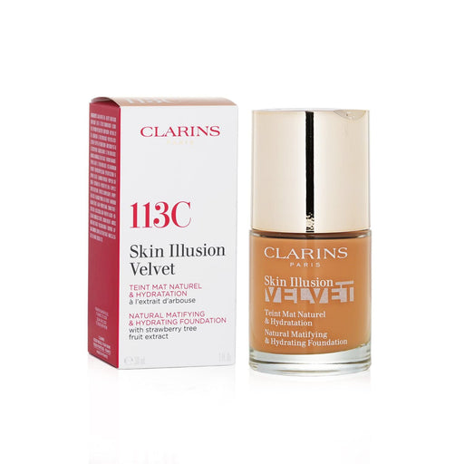 Clarins Skin Illusion Velvet Foundation 30ml - 113C - Foundation at MyPerfumeShop by Clarins