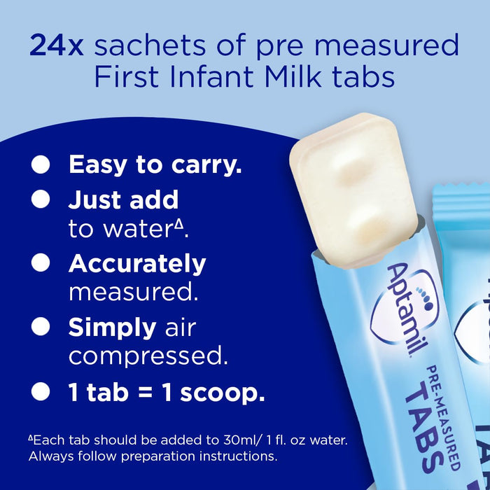 Aptamil Pre-Measured Tabs 1 From Birth First Infant Milk x 120 - Milk at MyPerfumeShop by Aptamil