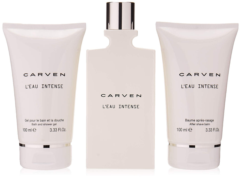 Carven L'Eau Intense Gift Set 100ml EDT + 100ml Aftershave Balm + 100ml Shower Gel - Perfume & Cologne at MyPerfumeShop by Carven