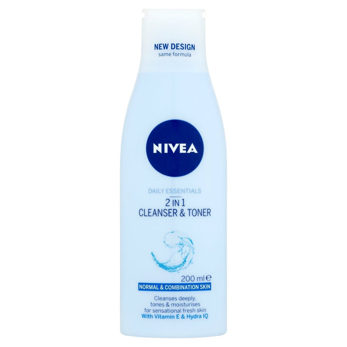 Nivea Daily Essentials 2In1 Cleanser And Toner - 200ml - Regime Skin Care at MyPerfumeShop by Nivea