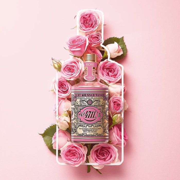 MÃƒÂ¤urer & Wirtz 4711 Floral Collection Rose Eau de Cologne 100ml Spray - Fragrance at MyPerfumeShop by 4711