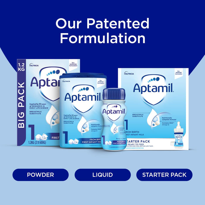 Aptamil Pre-Measured Tabs 1 From Birth First Infant Milk x 120 - Milk at MyPerfumeShop by Aptamil