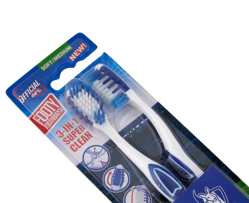 AFL Melbourne Soft Toothbrush 2pcs - Toothbrush at MyPerfumeShop by AFL